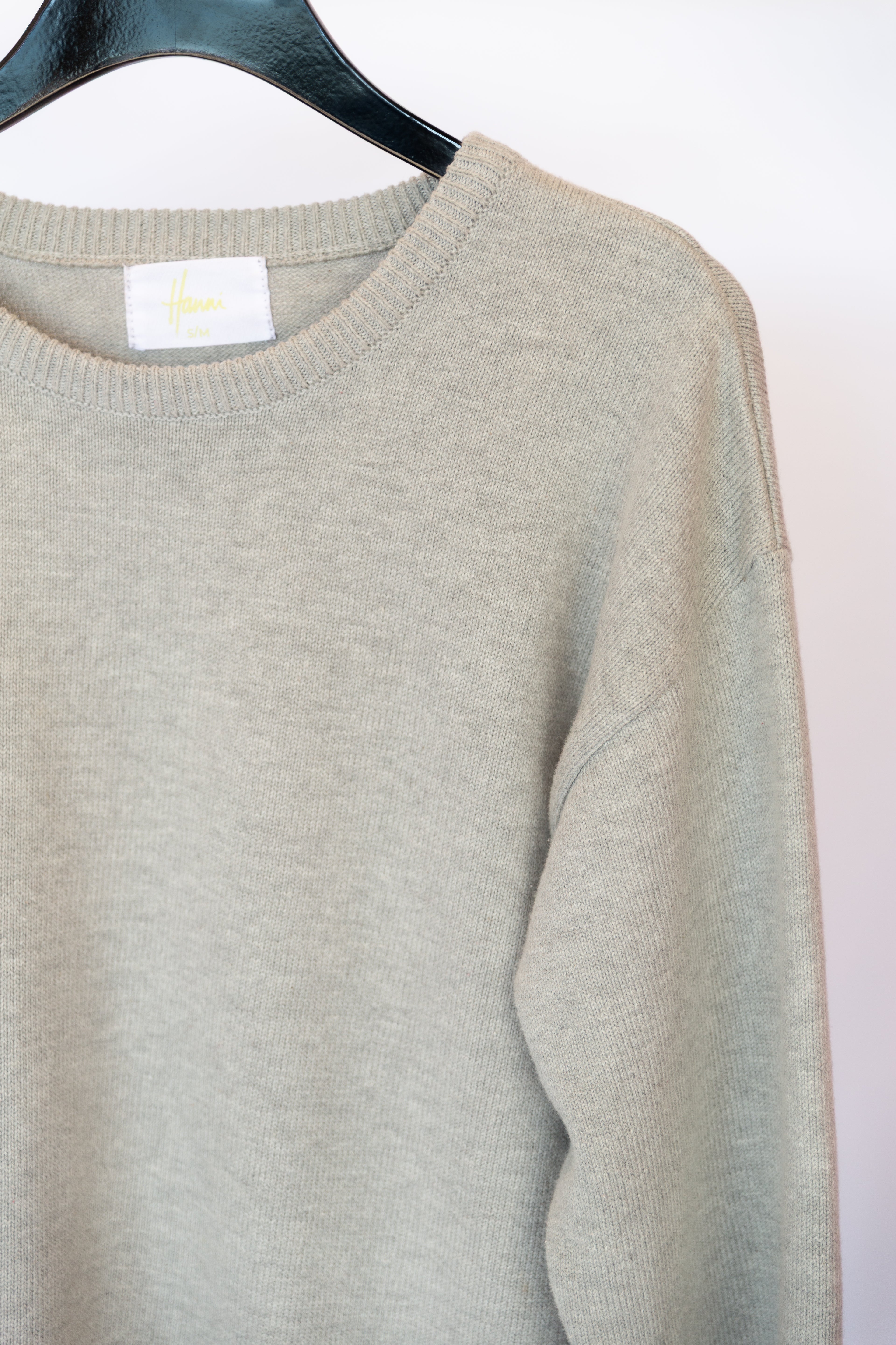 Cotton Knit Crewneck Sweater