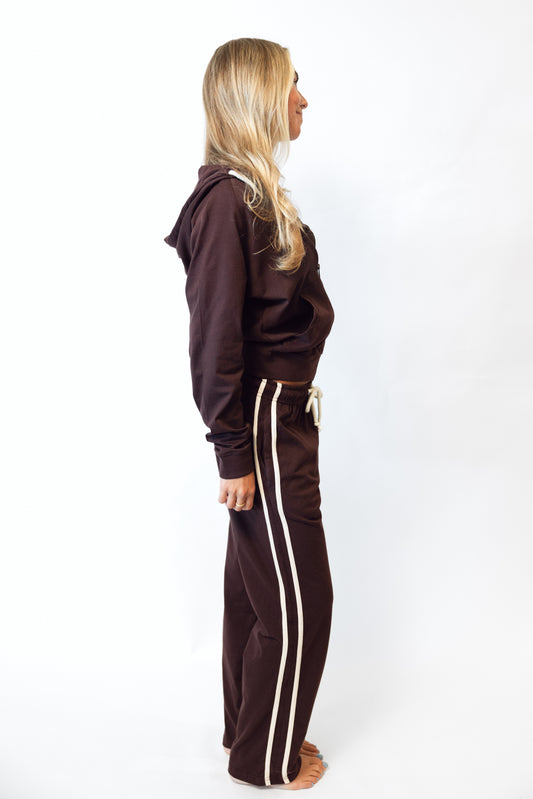 Cotton Jersey Zip Up Hoodie