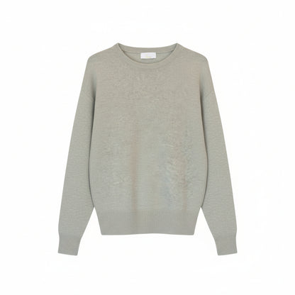 Cotton Knit Crewneck Sweater